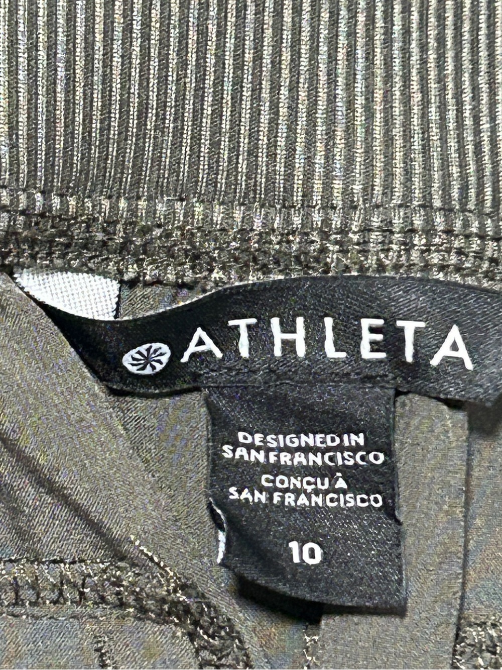Athleta Women's Olive Green Straight-Leg Pants - Picture 4 of 8